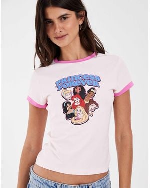 ASOS Disney Baby Tee With Princess Print - White