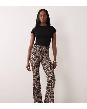 ONLY Ribbed Flare Trousers - White