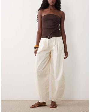 ASOS Broek Met Ballonpijpen En Naaddetail - Naturel