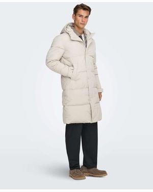 Only & Sons – mantel - Weiß