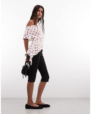 Reclaimed Vintage Asymmetric Top - White
