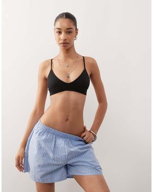 Weekday Zachte Naadloze Triangel Bh - Blauw