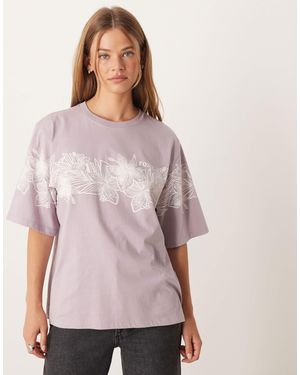 Roxy – hangloose – kurzärmliges t-shirt - Lila