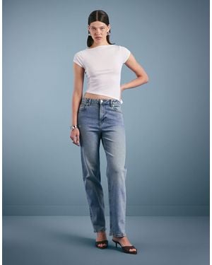 Miss Selfridge Straight Leg Jean - Blue