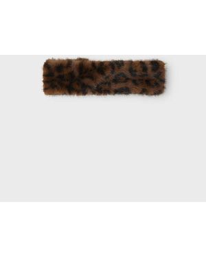 Stradivarius Faux-Fur Haarband - Wit