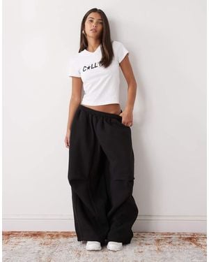 Collusion Xl baggy jogger - White