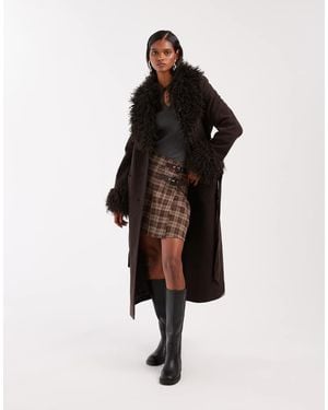 & Other Stories Belted Midaxi Coat - Brown