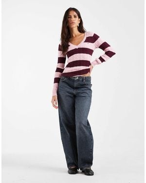 Hollister Knit Icon Logo Scoop Neck Sweater - Blue