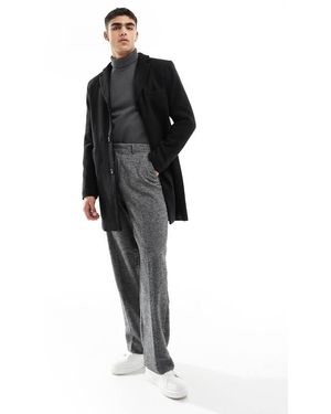 Only & Sons Abrigo De Mezcla De Lana De - Negro