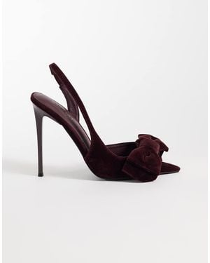 SIMMI Simmi London Eternal Slingback Heeled Sandals With Bow - Red