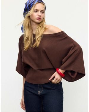 Stradivarius – strickpullover - Braun