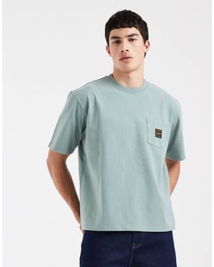 Levi's Workwear t-shirt mit tasche - Blau