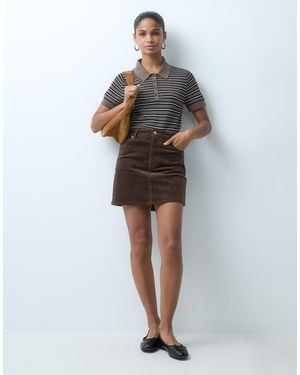 Gap Corduroy Mini Skirt - Brown