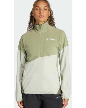 adidas Originals Terrex Multi Climawarm Fleece Anorak - Green
