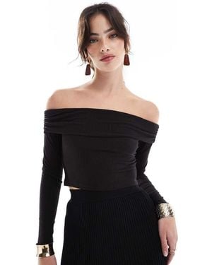 NARRATED Bardot Top - Black