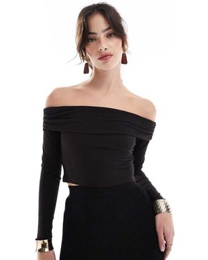NARRATED Bardot Top - Black