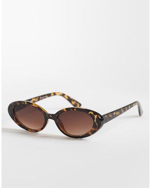 Vero Moda Soft Cat Eye Frame Sunglasses - Brown