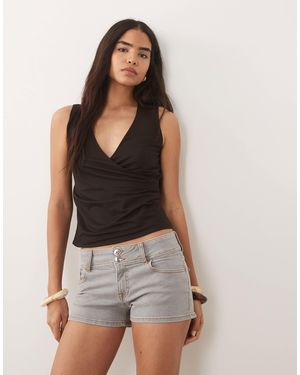 Mango – teen – jeansshorts - Grau