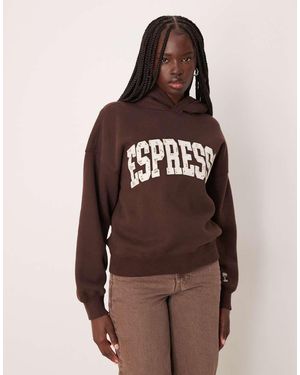 Abercrombie & Fitch Hoodie Met Print - Bruin