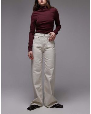 ARKET Lupine High Rise Wide Leg Jeans - Purple