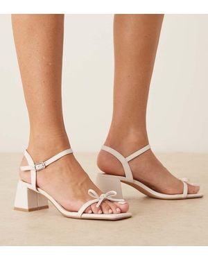 Glamorous Low Block Heeled Sandals - Pink