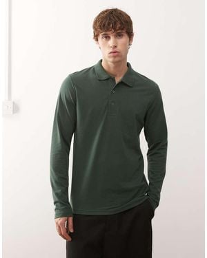 Regatta Pro 65/35 Long Sleeve Polo Top - Green