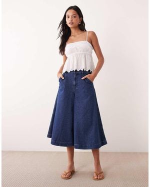 ARKET Denim Culottes - Blue