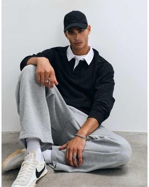 ASOS Oversized Raglan Rugby - Grijs