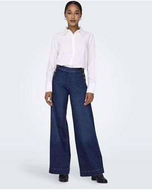 ONLY Jeans Met Wijde Pasvorm - Blauw