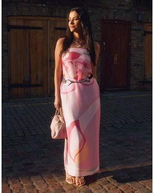 Abercrombie & Fitch Vestito Lungo Senza Spalline - Rosa
