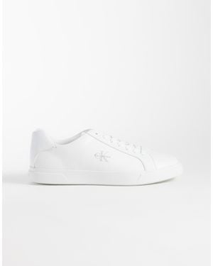 Calvin Klein – sneaker aus leder - Weiß