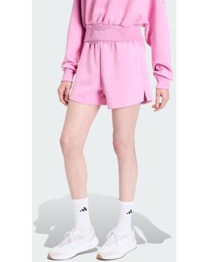 adidas Originals Soft Lux Loose Shorts - Pink