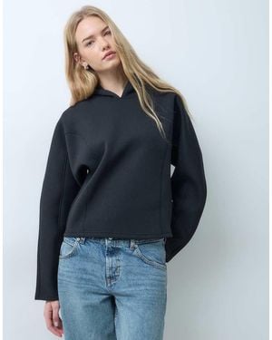 ASOS Hoodie Met Naaddetails - Blauw