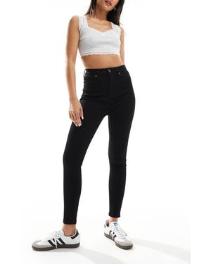 Don't Think Twice Dtt Ellie High Waisted Skinny Jeans - Black