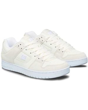 DC Shoes Manteca Se Leather Trainers - White