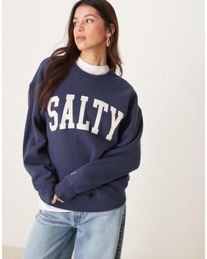 Abercrombie & Fitch – tennis-sweatshirt - Blau