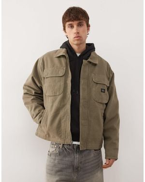 Vans – umber pigment – canvas-jacke - Braun