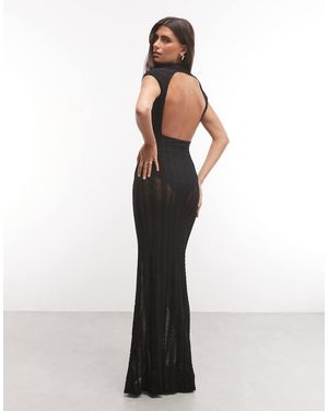 ASOS High Neck Maxi Dress - White