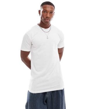 Don't Think Twice Camiseta Blanca Con Bordes Sin Rematar De - Blanco