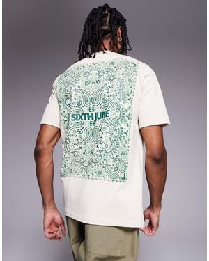 Sixth June Bandana Back Print T-shirt - White