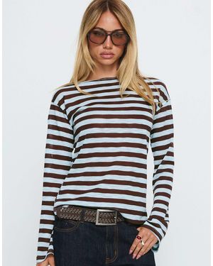 Princess Polly Fine Knit Wide Sleeve Long Sleeve Top - White