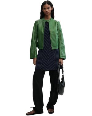 Desigual Jacket Faux Leather - Green