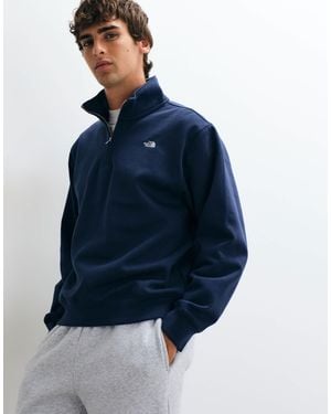 The North Face Essential simple dome relaxed 1/4-zip-sweatshirt - Blau