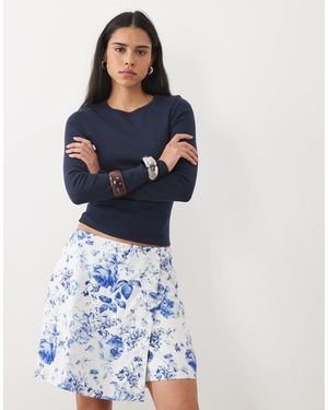 Vero Moda Mid Rise Skort - Blue