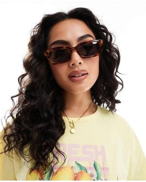 Aire Sculptor Slim Squares Sunglasses - Black