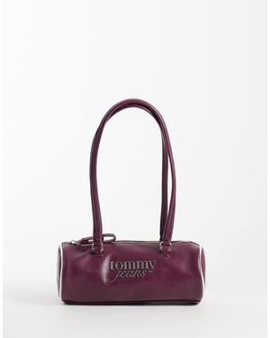Tommy Hilfiger Bold Script Logo Shoulder Bag - Purple