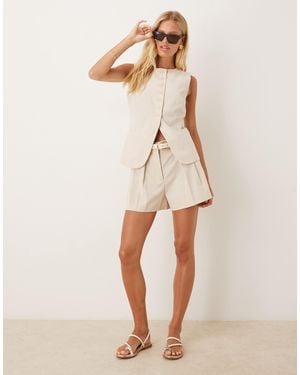 Mango – elegante weste - Natur