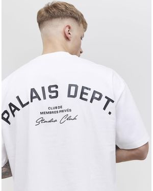 River Island Oversized Fit Palais Dept T-Shirt - White