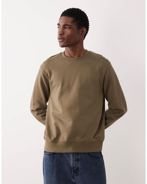 Mango 100% Cotton Relaxed Fit Sweatshirt - Green