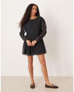 ASOS – hängerkleid - Schwarz